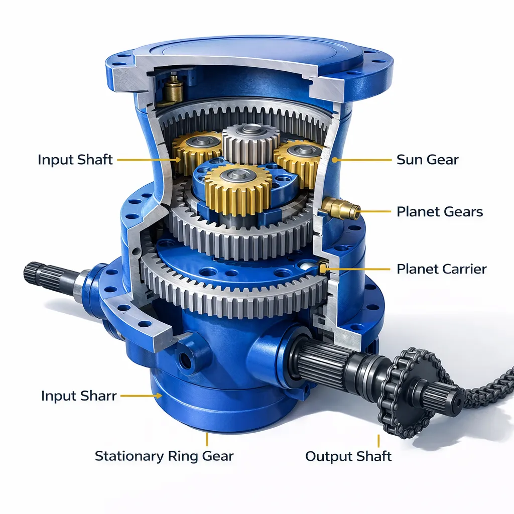 PGA-Auger-Planetary-Gearbox-structure-1